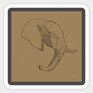 The Mighty Elephant Sticker